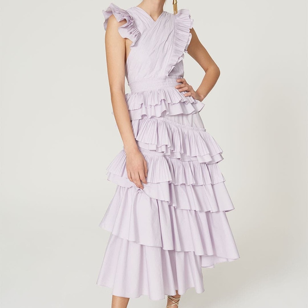 Ulla Johnson Aurore Lavender Dress 0